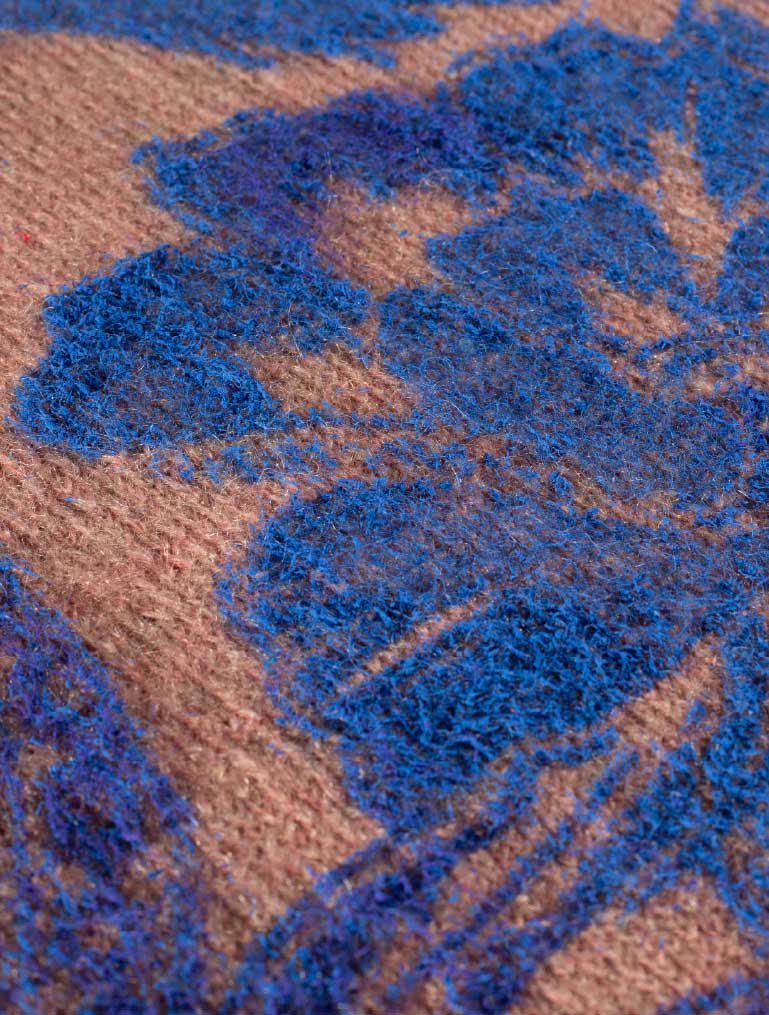 stampa serigrafica ad acqua su lana Zero1